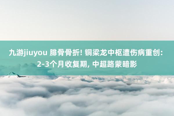 九游jiuyou 腓骨骨折! 铜梁龙中枢遭伤病重创: 2-3个月收复期, 中超路蒙暗影